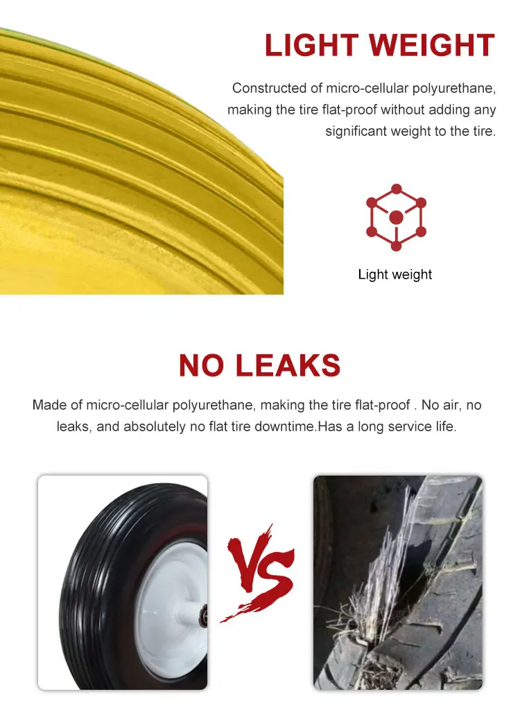 Heavy Duty Flat Free Pu Foam Filled Hand Truck Wheel Buy 4.008