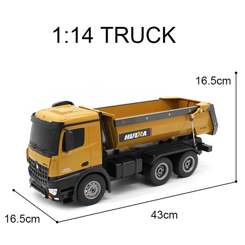 Remote Control 1/14建設トラックモデル573 rcダンプトラックHuina 580