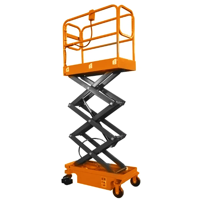 3.9m Mini Manual Scissor Lift - 300kg Capacity & CE Certified