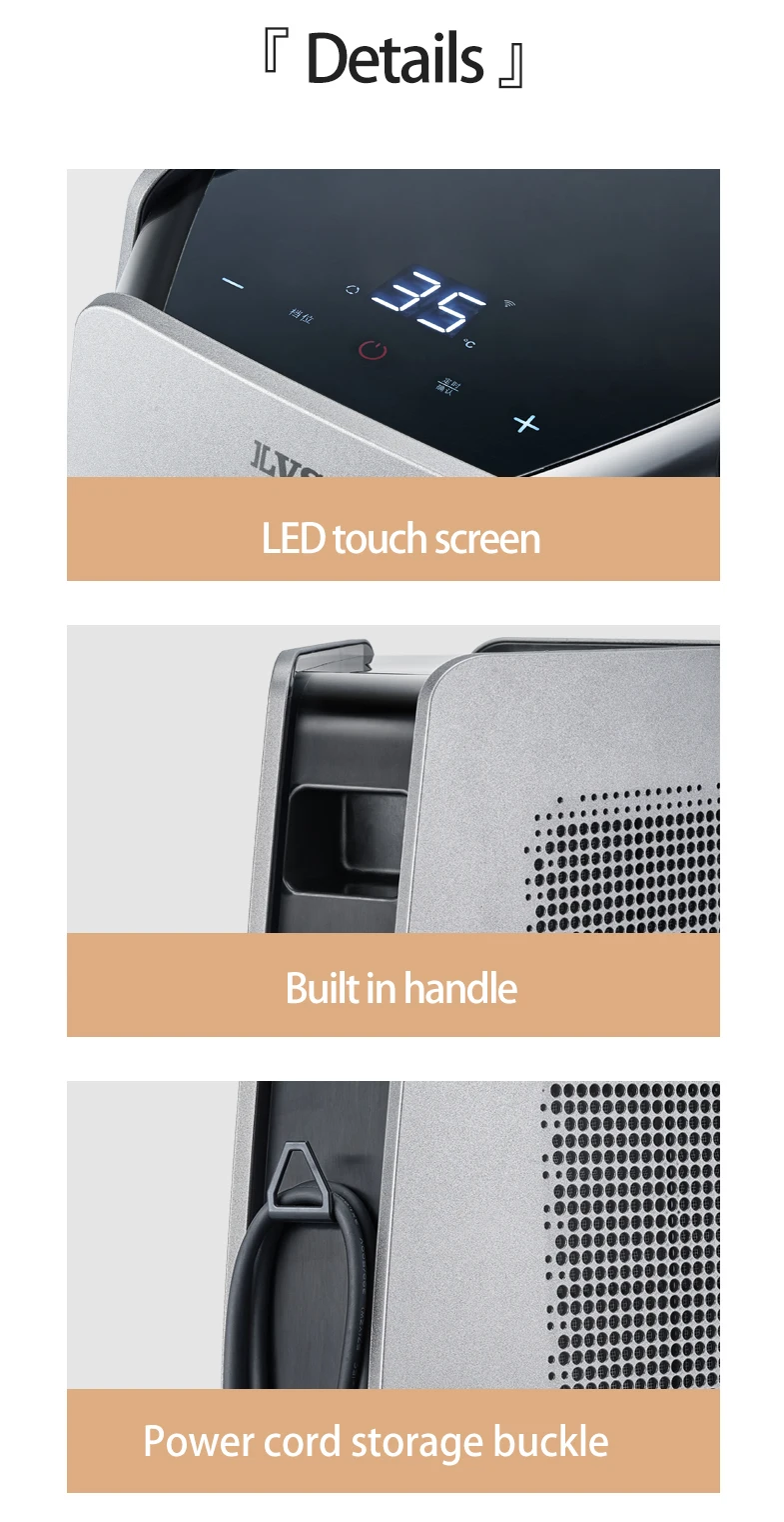 Smart Indoor Heater, Portable, 2200W, PTC - detail 16