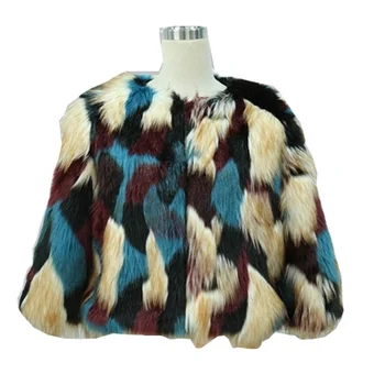 2020 Wholesales Fashion Custom Women Winter Raccoon Mink Real Fur Coat Women Short Faux Fur Coat