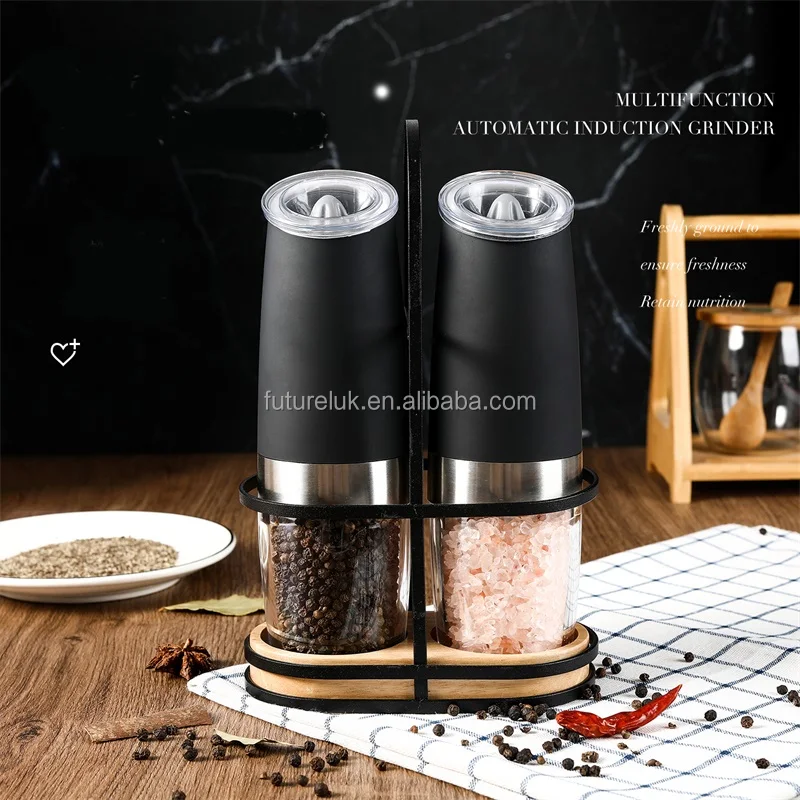 Gravity Electric Spice Grinder Automatic Salt and Pepper Grinder