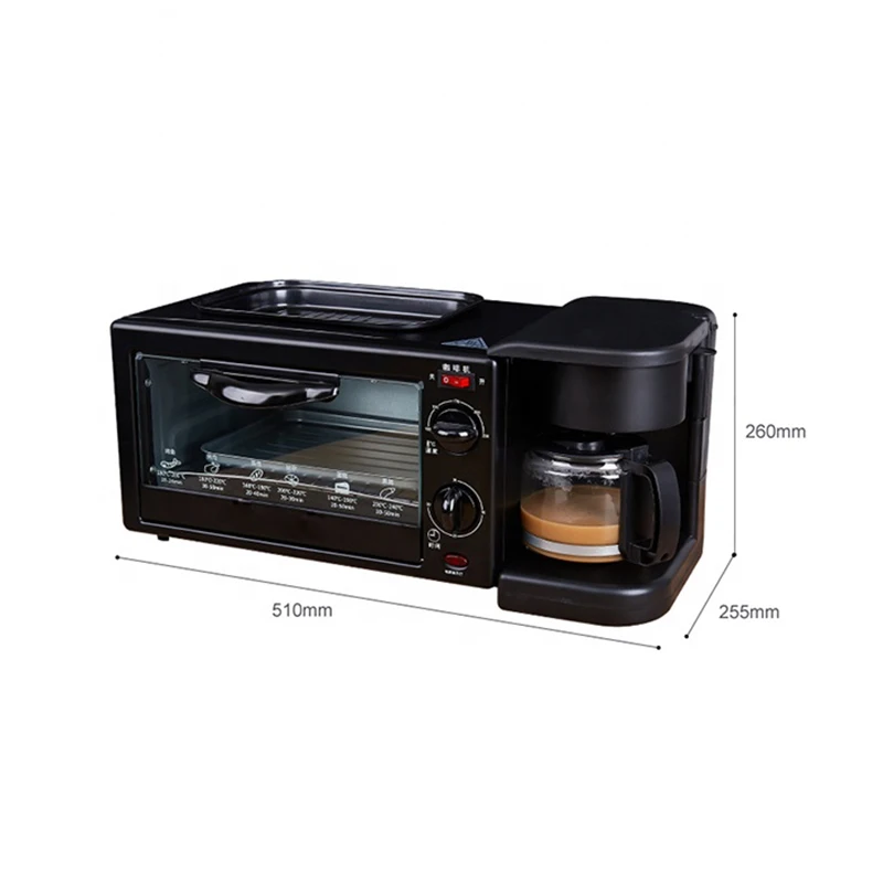 Multifunctional 3 4 in 1 Automatic Breakfast Making Machine Cereal Sandwich Waffle Household Coffee Jam Bread Best Review