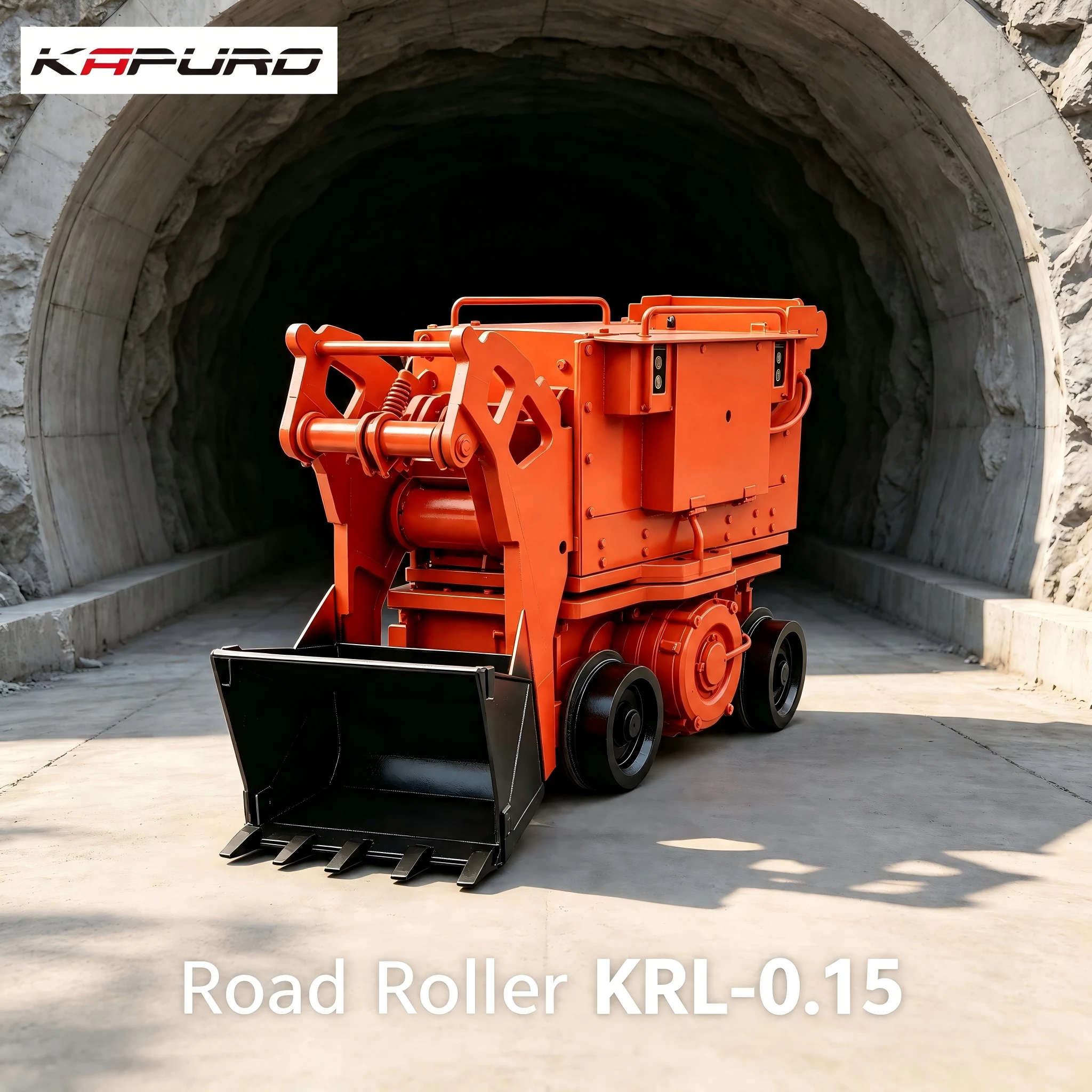 KRL-0.15 Rock Loading Machine Bucket 0.15m3 Loading 20-30m3/h Travel Power 10.5kW Discharge 2120mm