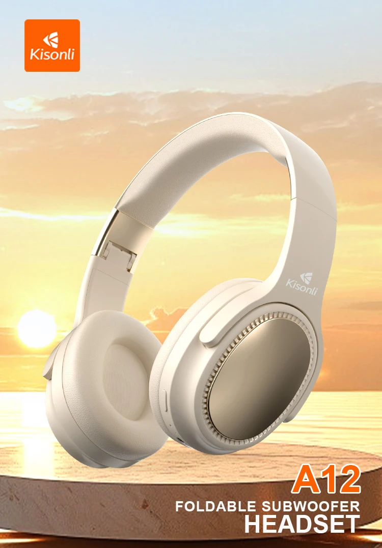 Kisnoli A12 Sports Blue Tooth Oem Gaming Headset for Girls