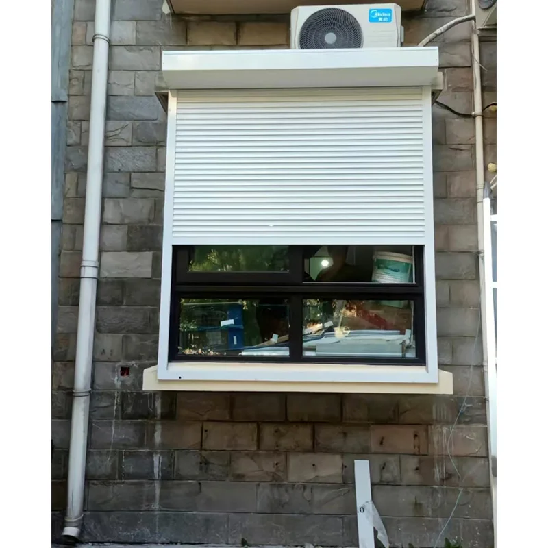 External Aluminum Manumotive Rolling Shutters Fire Rated Roll Down Shutter Windows