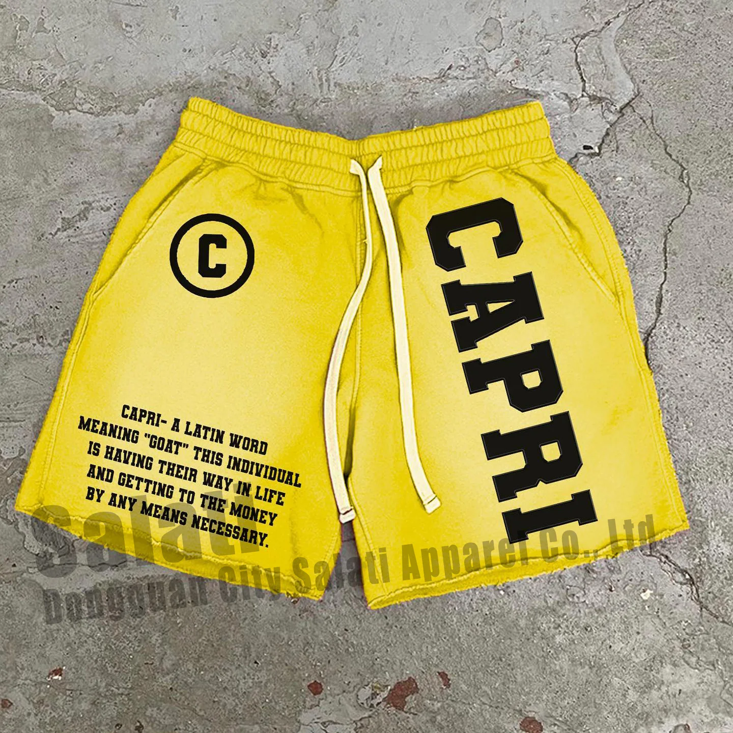 Custom Men Distressed Faded Sweat Shorts Printed Embroidery 100% Cotton French Terry Raw Edges Summer Acid Wash Shorts Uniesx gallery 11