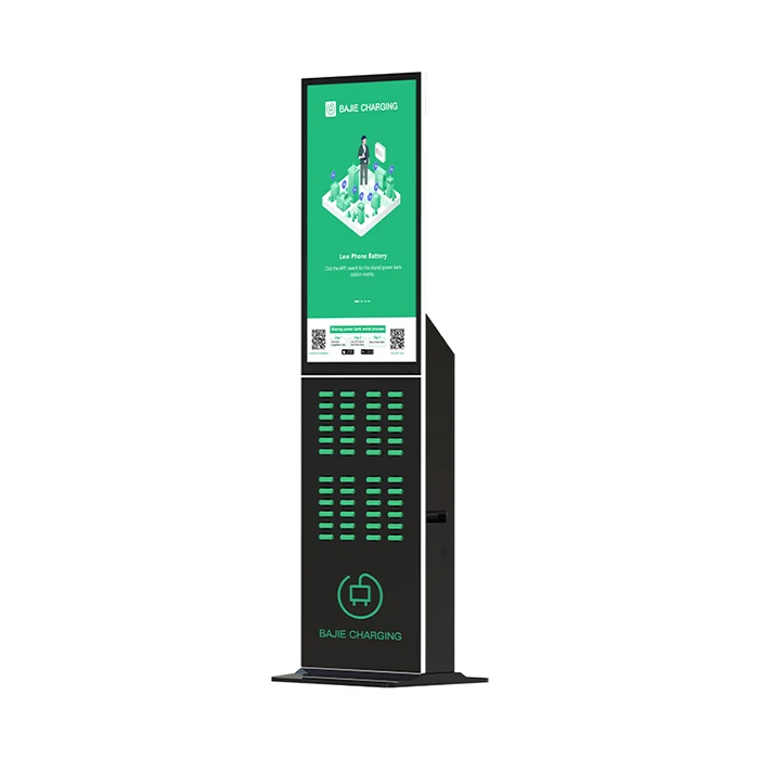 Heycharge 24 48 Slots QR Code Portable Charger Station Sharing Power Bank Kiosk Rental