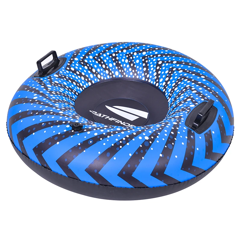 Оптовая продажа от производителя, безопасное Надувное плавательное кольцо из ПВХ, лыжное кольцо, синяя надувная трубка для снега, надувные сани для снега