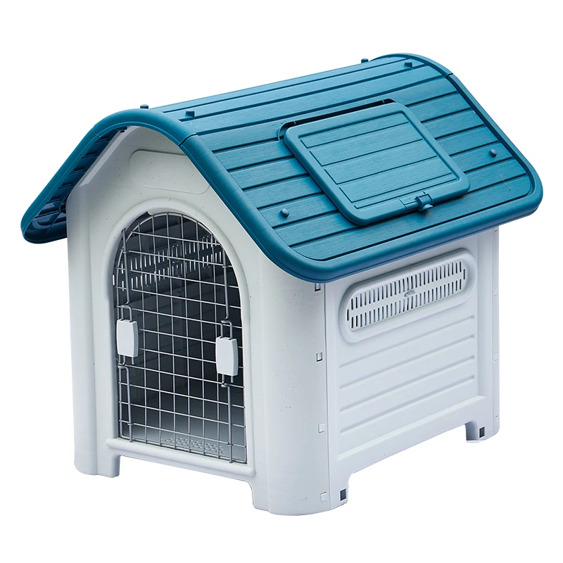 Wholesale Luxury Dog House Series Outdoor Usage Large Size Removable  Rainproof Plastic Pet House With Window