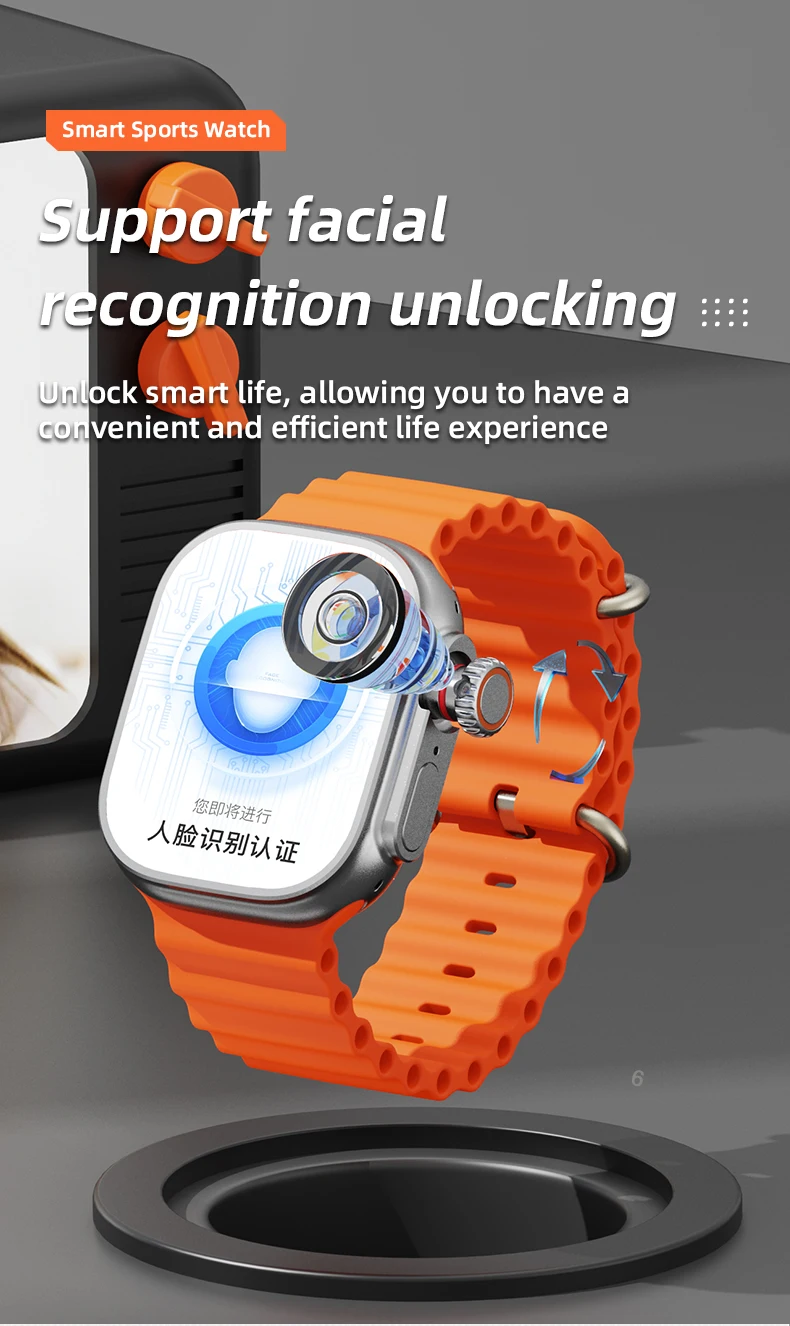 2023 mode plein écran Smartwatch CDS9 appareils Ultra portables Android 8.1 étanche intelligent numérique montres intelligentes