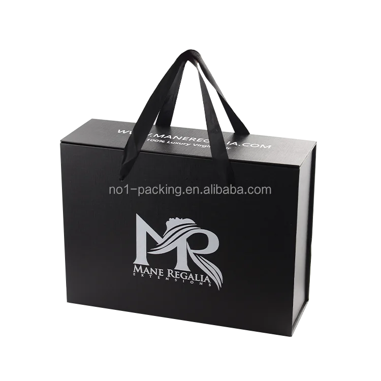 Custom Logo Wholesale Luxury Paper Box Wigs Clothing Carton Folding Gift Box