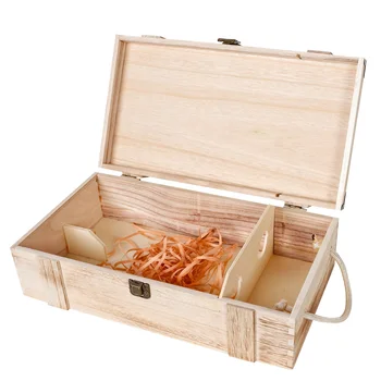 Wood Double Bottle Wine Gift Boxes - Personalized & Stylish