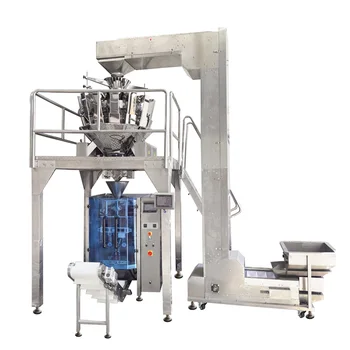 Fully Automatic Vertical Nitrogen Snack Popcorn Cheese Slices Banana Chips Cookie Chips Bagging Vffs Packaging Machine