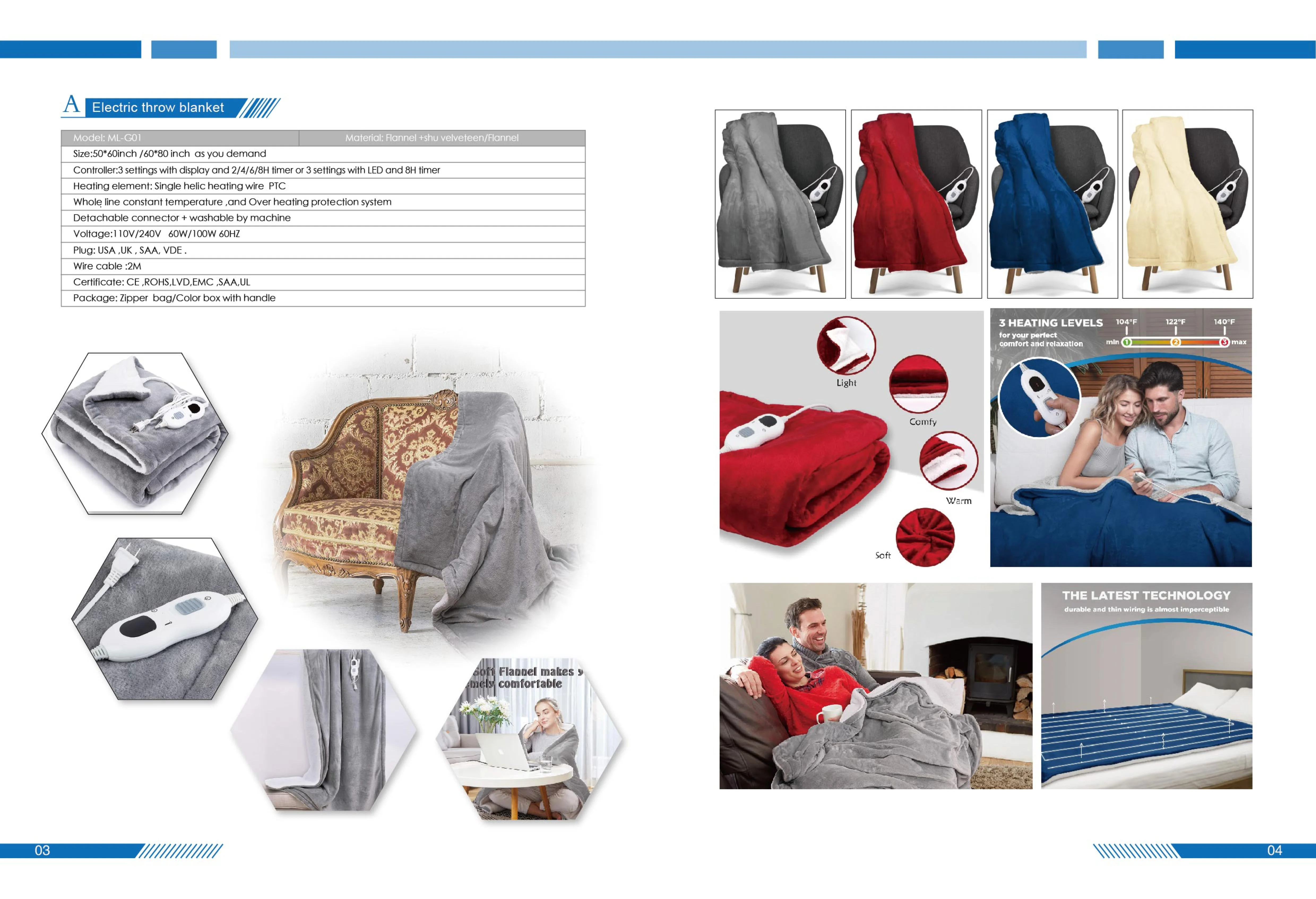 Heated Electric Underbed Blanket, AC220V, UK Plug - detail 46