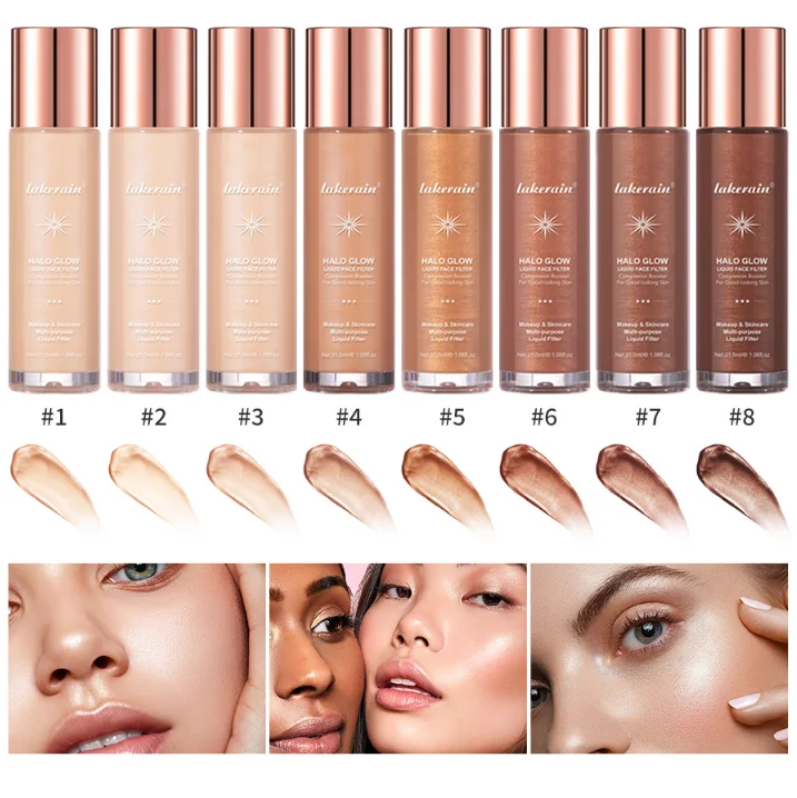 Оптовая продажа поставщика 3 вида цветов бронза косметическое средство масло для тела темной кожи мерцание метка частного назначения