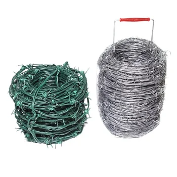 High Quality Hot Dipped Galvanized Barbed Wire Rope Heavy Duty Wire Mesh Fence Anti-Climb Security Farm Use