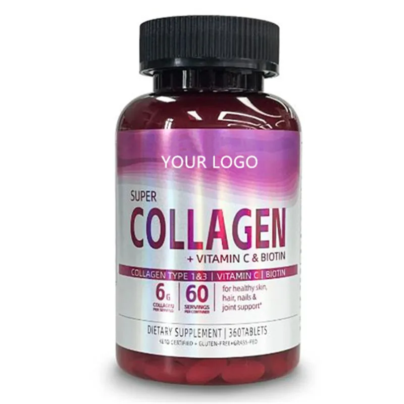 collagen hair treatment collagen tablet na may bitamina C biotin calcium 360 tablet mga produkto ng kagandahan