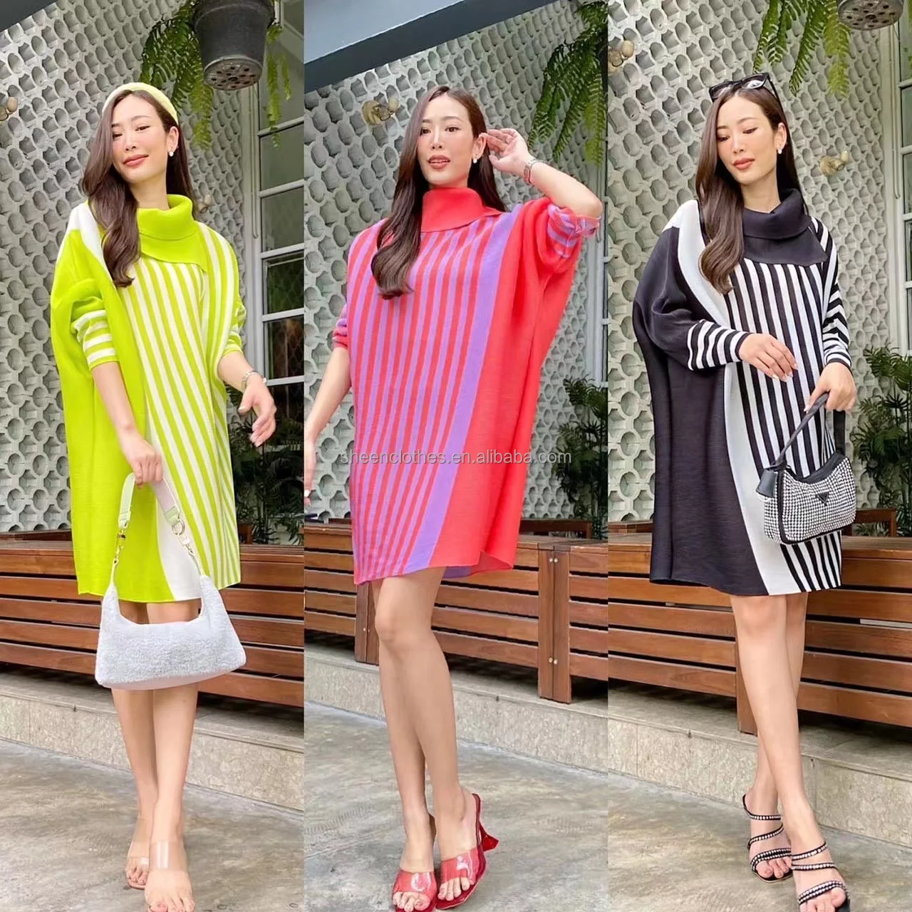 New Arrival Women Lady Elegant African Long Casual Party Miyake Pleated  Dress African Kitenge Designs Plus Size Women'S Dresses