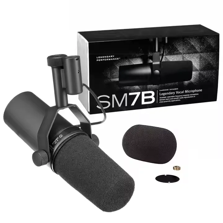 2025 Sm7b Professional Reporter Interview Singing Wired Usb Condenser Recording Wired Condenser Microphone Kit for Shu