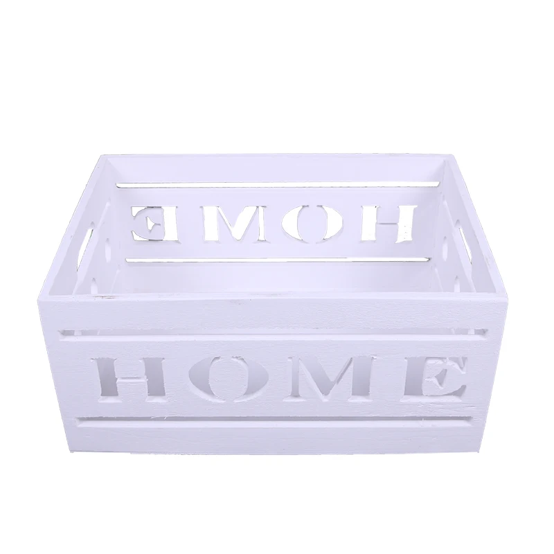 Wooden Packaging Wooden Box Custom Made Wooden Fruit Box White
