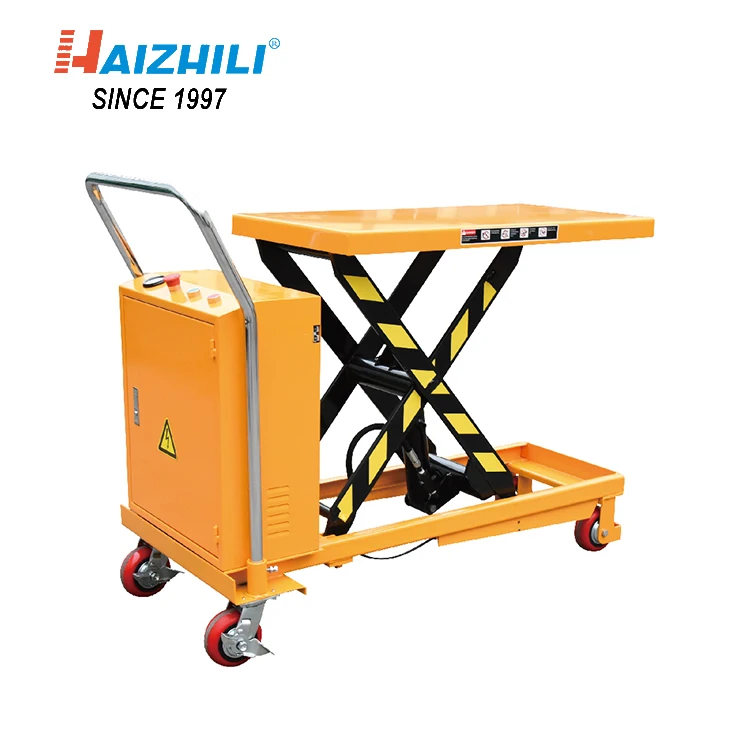 HaizhiLi Handling Equipment 500KG Mobile Small Electric Scissor Lift Platform