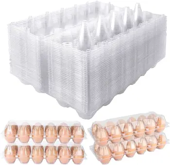 24 Pack Plastic Egg Cartons Eco-friendly Egg Holder