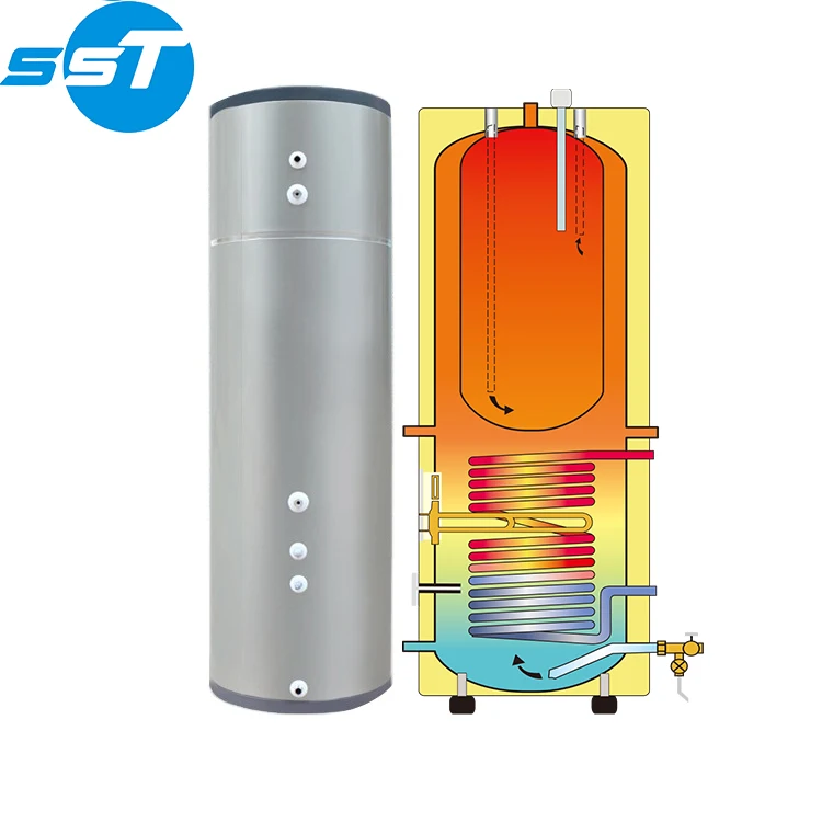 SST custom 100L 300L 600L heat pump water tank RoHS/PED/Watermark gas water boiler tank for home