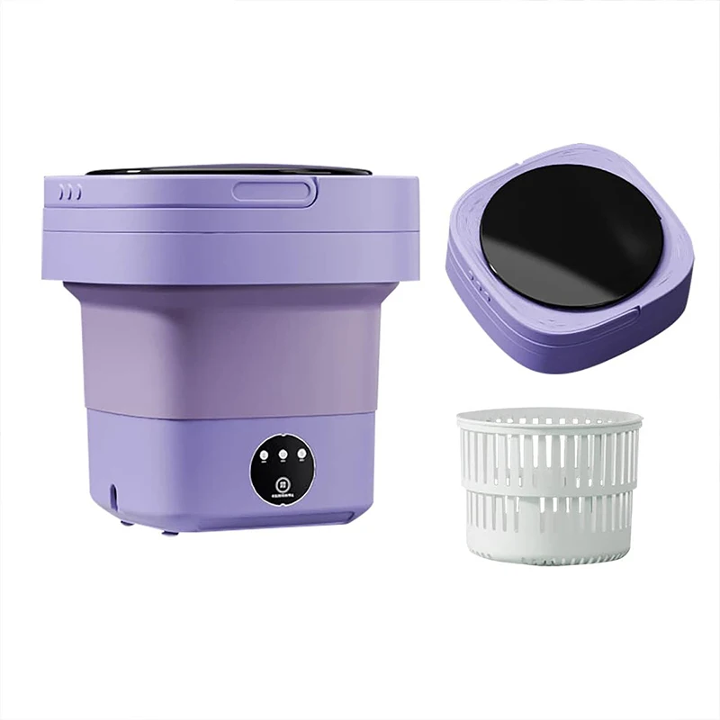 Small Portable Washing Machine Mini Washer Deep Cleaning Foldable ...