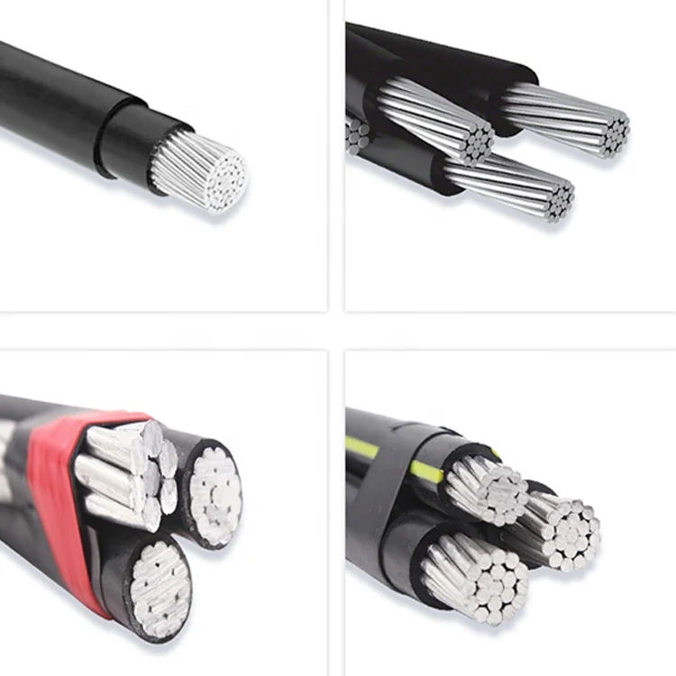 Concentric stranded aluminum alloy conductor abc service overhead cable