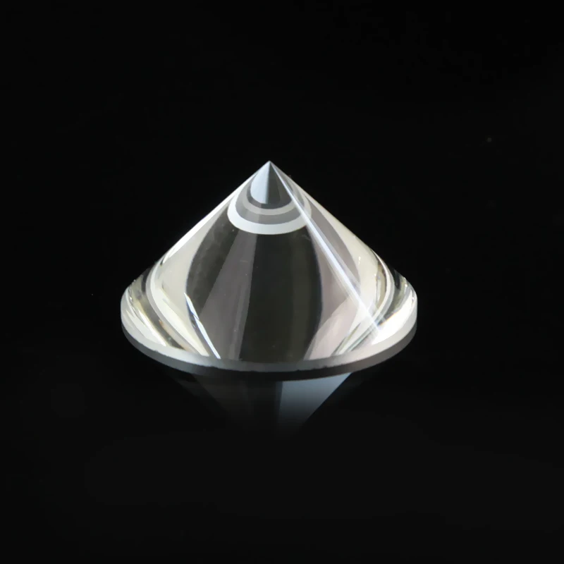 high quality glass bK7 Plano Convex Mirror Cone Lens prism