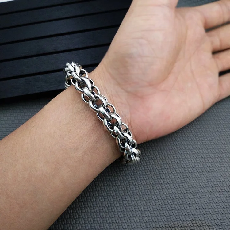 Factory Price Retro S925 Pulseira Brazalete Bracciale Fashion Jewelry Bracelet for Men
