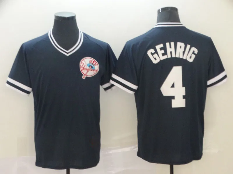 Wholesale New York 26 DJ LeMahieu 4 Lou Gehrig 99 Aaron 7 Mickey Mantle 25  Gleyber Torres Jersey Custom S-3XL Stitched Baseball Jersey From  m.