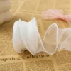 4cm white plain edge mermaid tulle 10 yards (bagged)
