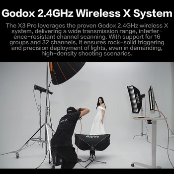 Godox X3pro C Wireless Flash High-speed Ttl Automatic Metering Synchronous High-definition Oled Touchscreen for detail image
