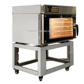 Hot Sale Bakery Equipment Catering Kitchen Equipment Commercial Gas Convection Oven 4 trays Pizza Bread Cake Baking Deck Oven