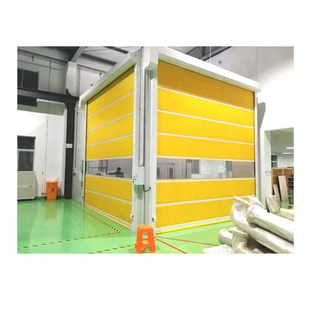 Factory Direct Sales PVC High Speed Roller Shutter Door Industrial Workshop Dust Proof Automatic Induction Lifting