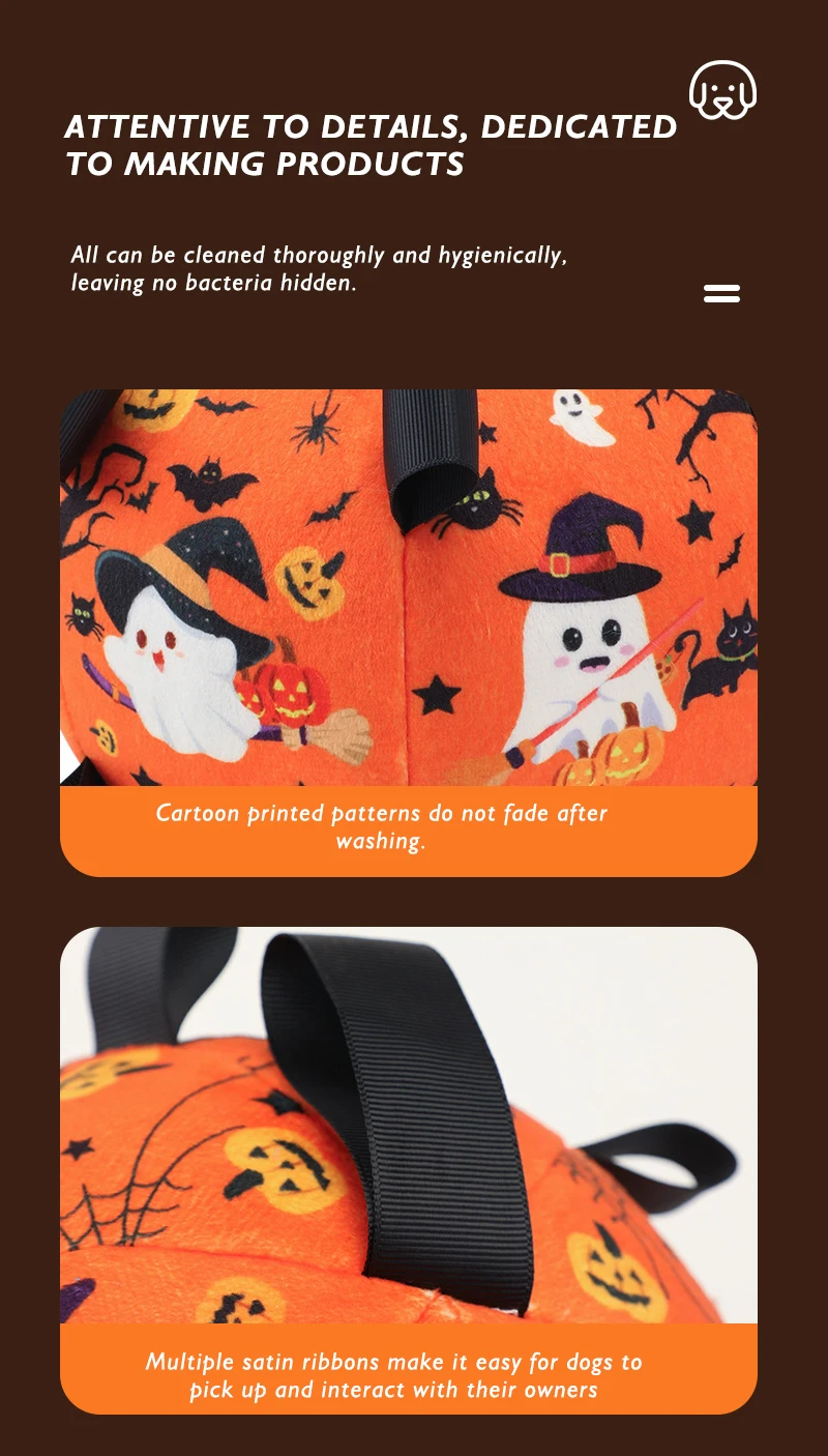 New Halloween Dog Toy Ball Dog Outdoor Football Toy Grinding Teeth Bite Relief Electric Bell Ball manufacture
