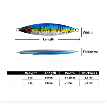 Cheery OEM Free Sample Sea Fishing Jigging Lure Japan Metal Bait Lead Slow Pitch Jigs for Saltwater Fishing – Metal Jig – view 3