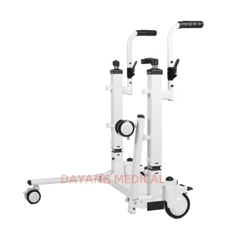 Heavy Duty Manual Patient Hoist Disabled Nursing Transfer Lift Toilet Transport Chair Commode Heavy Duty Manual Walker Rollator