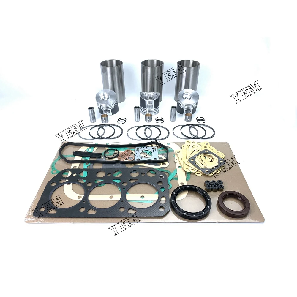 K3E Overhaul Gasket Kit With Cylinder Gaskets Piston Rings Liner for Mitsubishi Engine