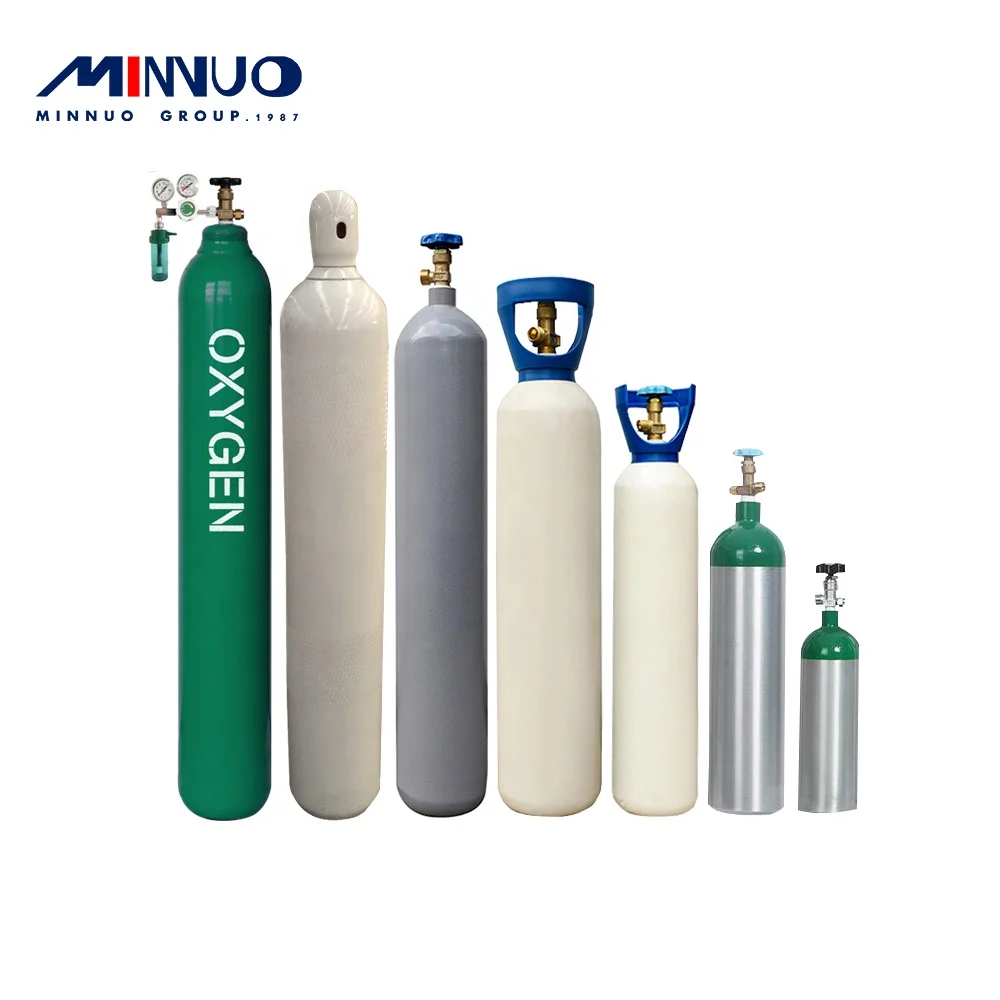 ISO TPED DOT 4L 10L 40L 50L 68L Empty Gas Cylinder Oxygen Cylinder Balones De Oxigeno for Ecuador Peru Brazil Bolivia
