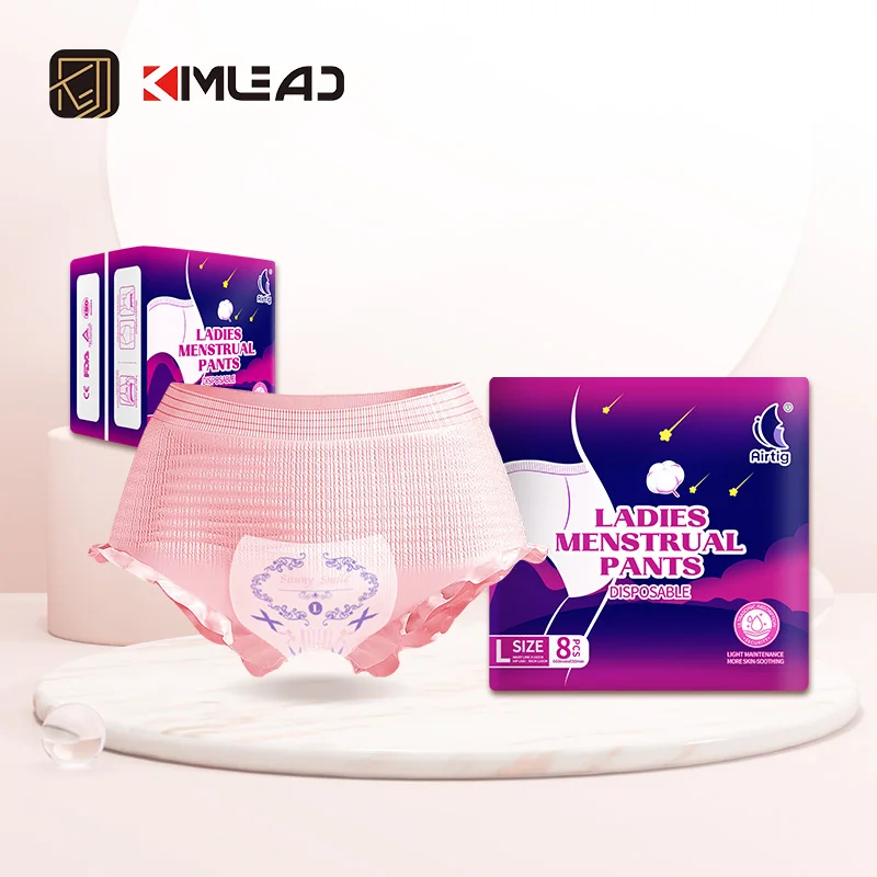 Kimlead women menstrual diapers sanitary pads with pants feminine sanitary pants