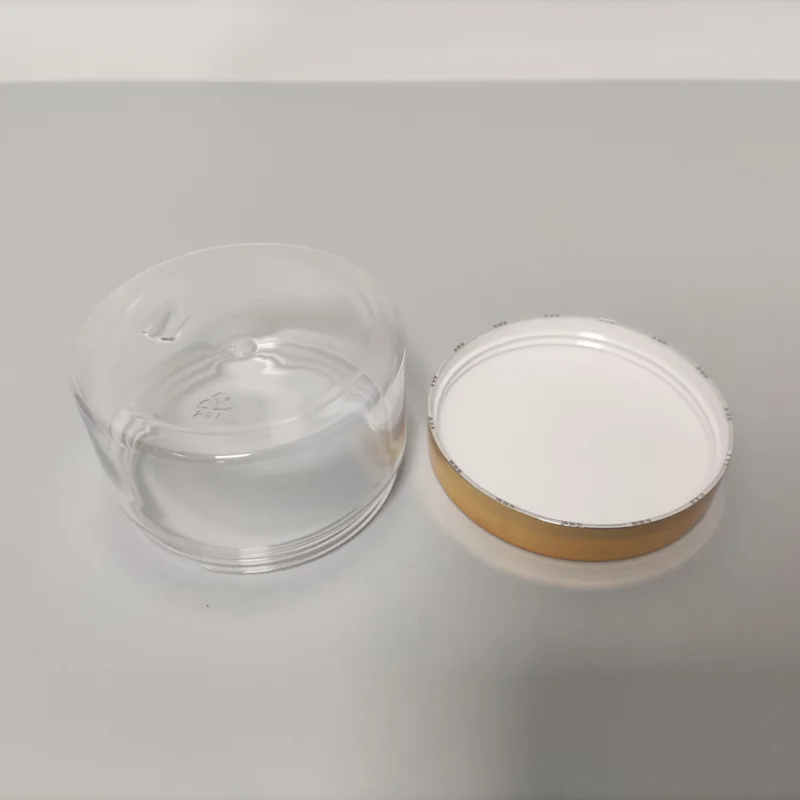 Wholesale Cosmetic Food Packaging 100ml 150ml 200ml 300ml 500ml Amber Black Pet Plastic Cosmetic Cream Jar With Lid