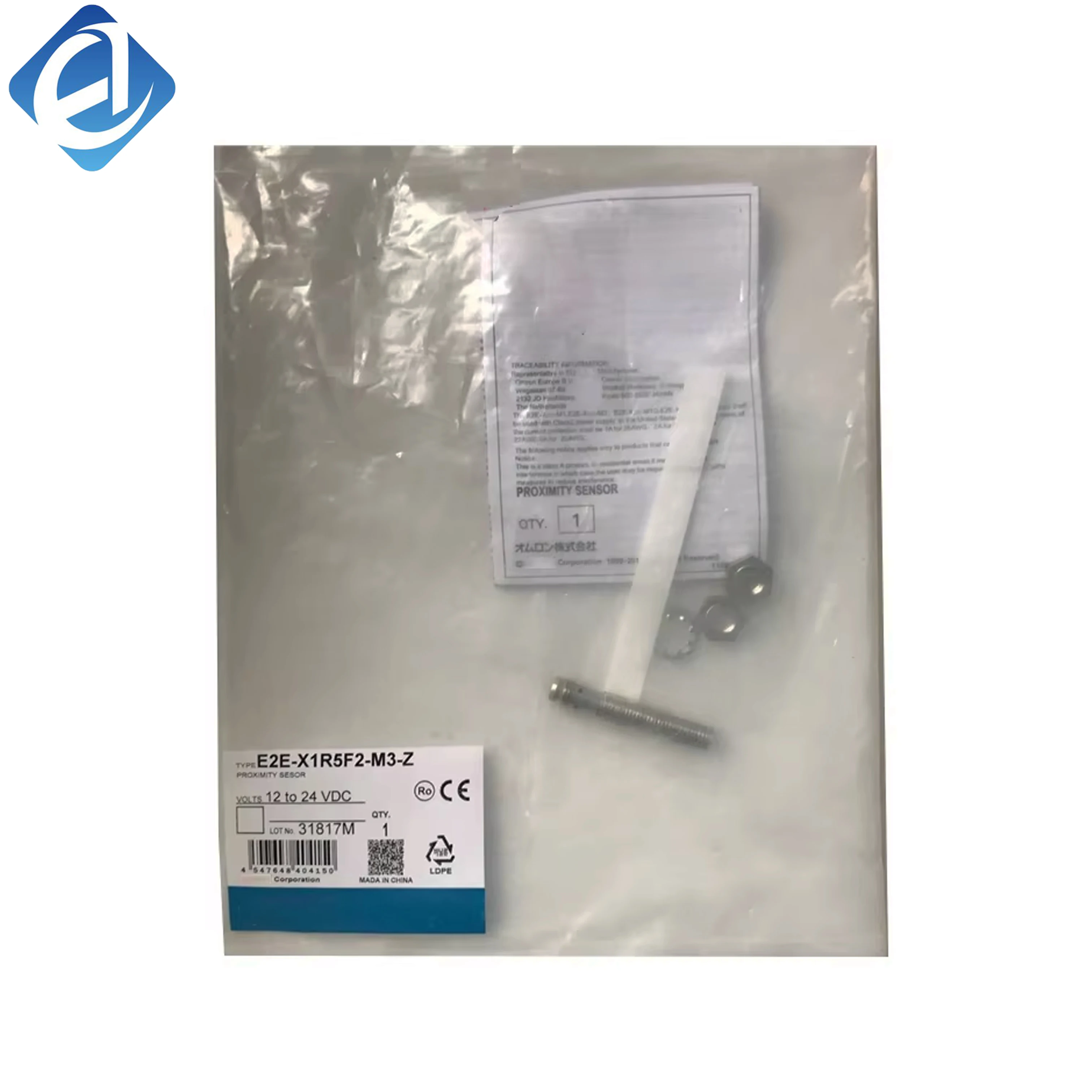New Original Omron E2E series inductive proximity sensor. With 1.5mm sensing distance, fast response and stable metal detection. It is compact, anti-interference and widely used in precise position detection, mechanical limit control and miniature automat