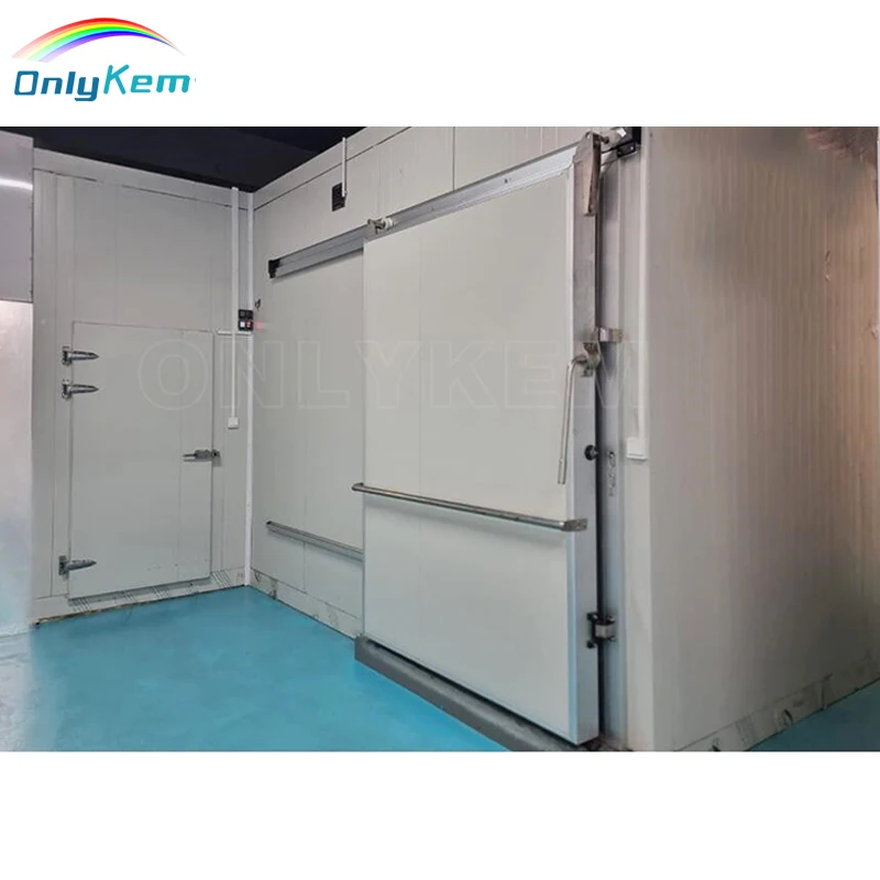 Walk in Cold Room Industrial Refrigerator Room 20x15x10ft Cold Chamber Freezer Sliding Door