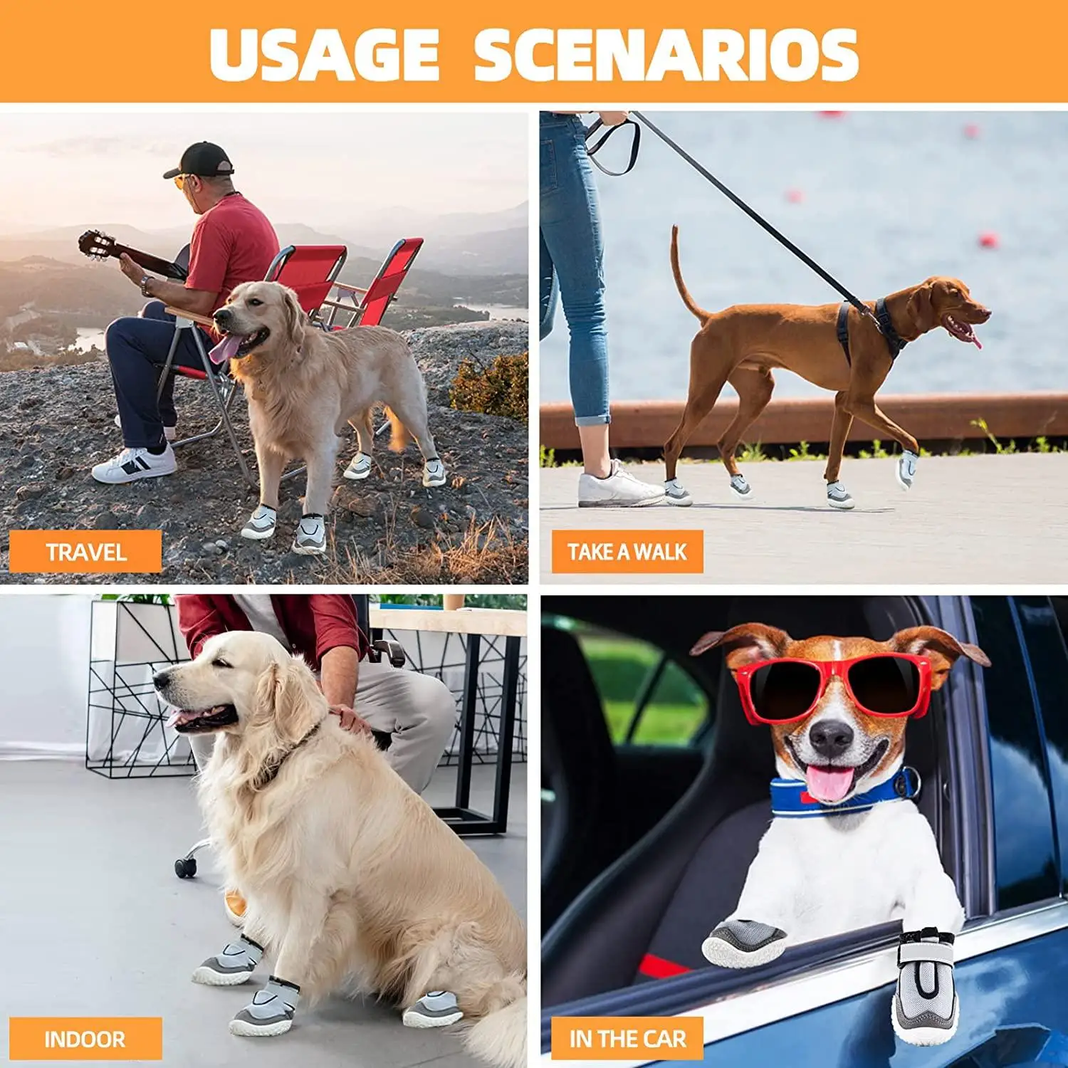 Zapatos Para Perros Pequeños - Impermeables, Antideslizantes Y Con Forro Polar