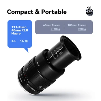 TTArtisan 40mm F2.8 APS-C Macro Lens 1:1 Magnification Manual Focus Camera Lens for Fuji Fujifilm X Mount Camera XT10 XT20 XT3 detail image