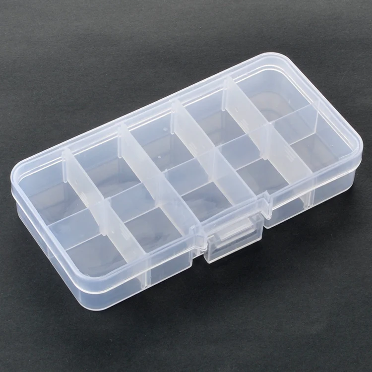 10 Grids Bead Organizer Plastic Storage Box Case Mini Tackle Box ...