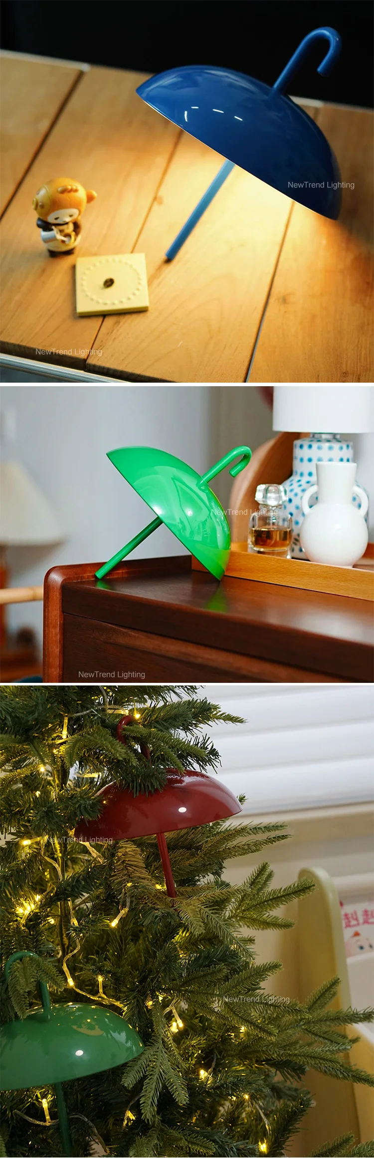 p3049ta modern style indoor decoration umbrella table light dinning bedroom bedside rechargeable led desk lamp-2